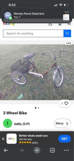 Brown and yellow bike available