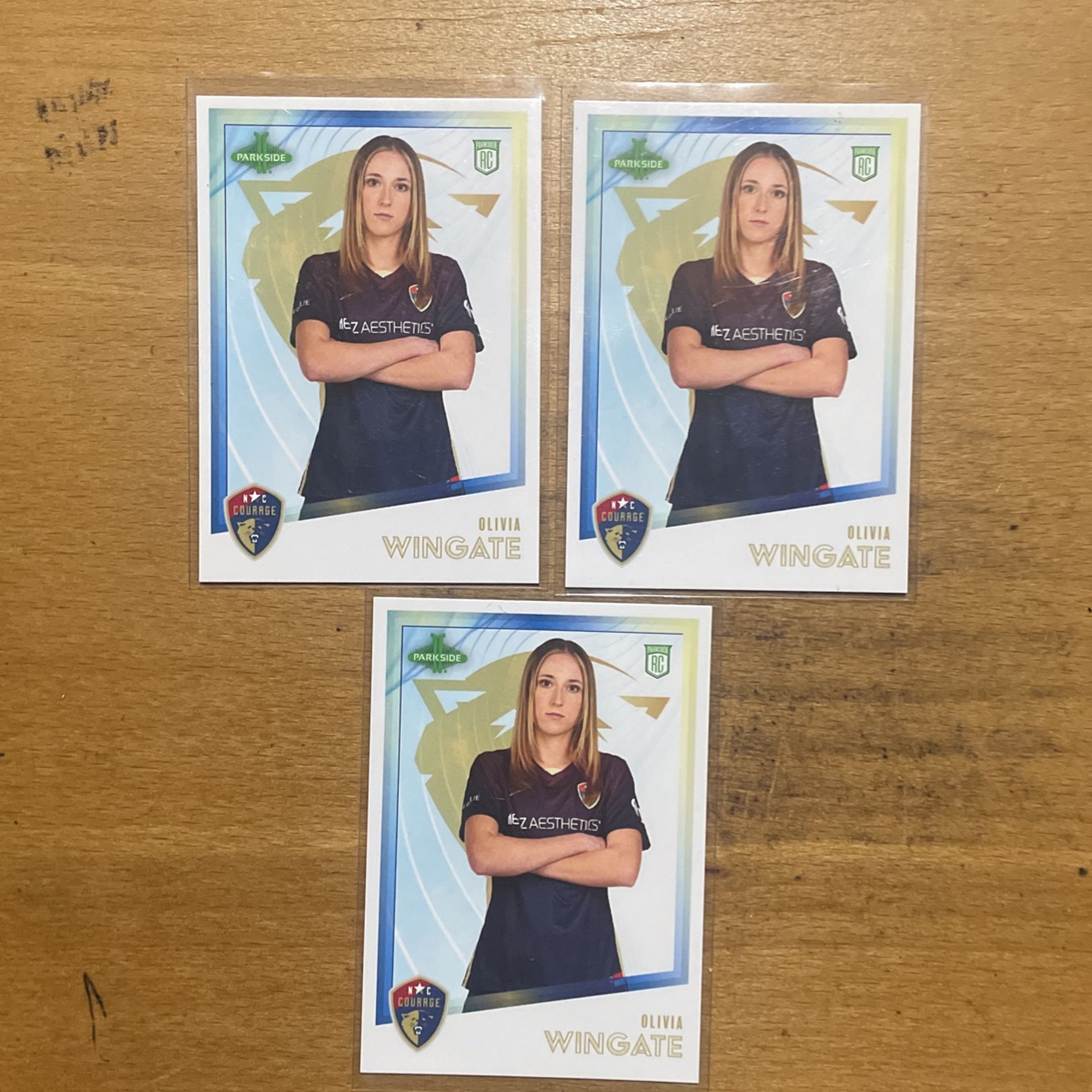 2023 PARKSIDE OLIVIA WINGATE 3 CARD ROOKIE LOT