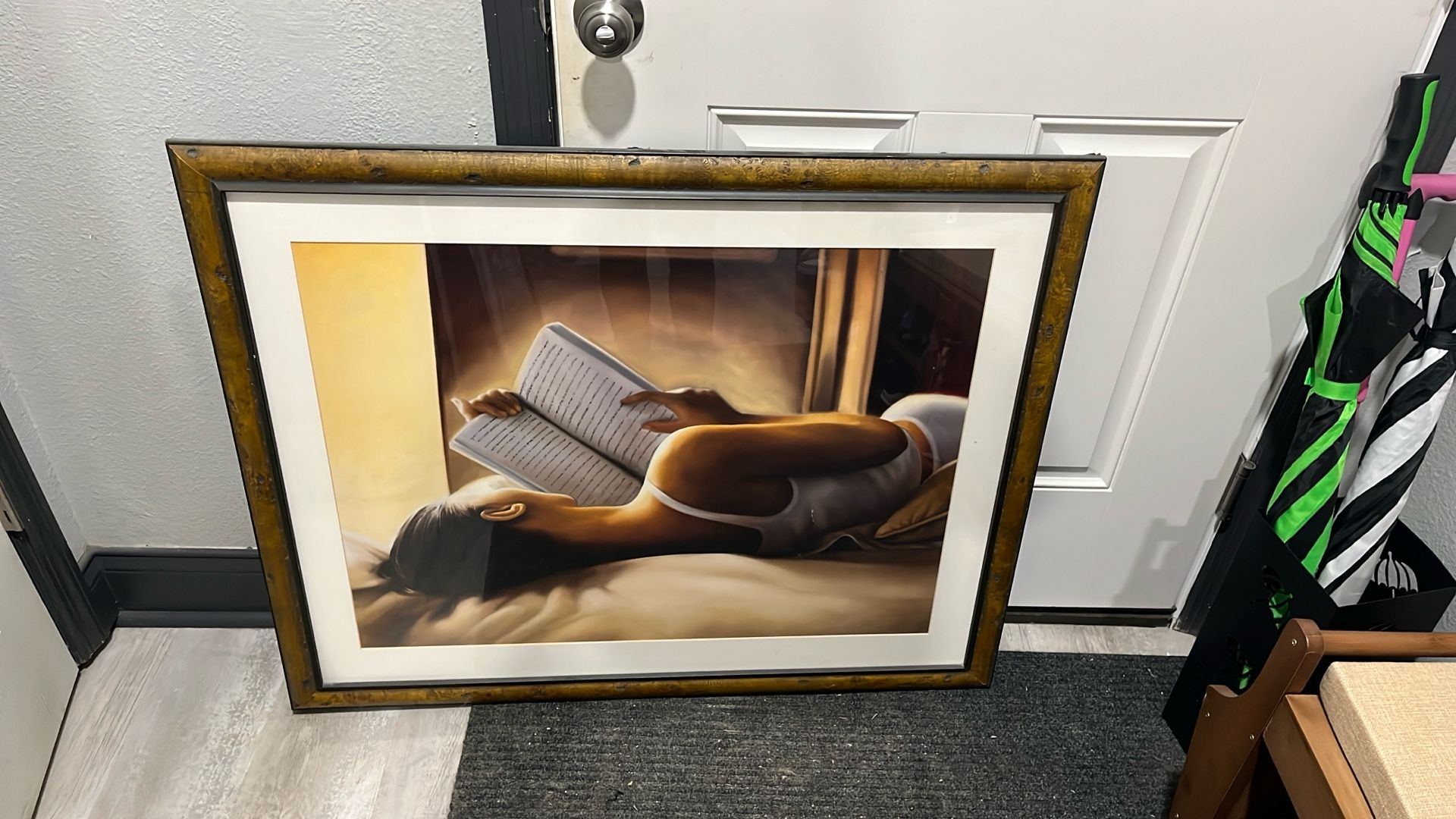 Woman Reading Book In Bed Picture