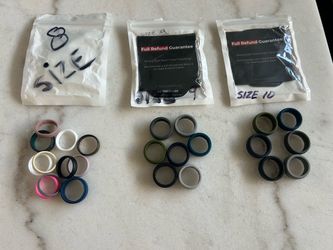 Silicone Rings Sizes 8, 9, 10