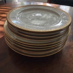 A. LANTERNIER LIMOGES GOLD RIM WITH GRAPE