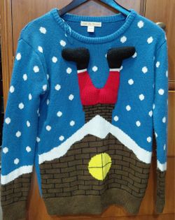 Santa Christmas Ugly Sweater Size S 
