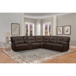 Brown Sectional Set 