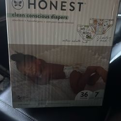 Honest Diapers Size 7  36 Count