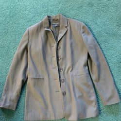 Banana Republic Women’s Blazer Olive Green Size 4 Long Sleeve