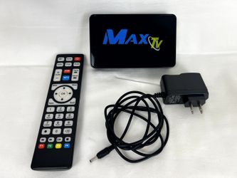 MAX TV PVR IPTV Set-Top Box + Remote & Adapter