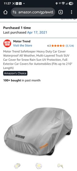 Car Cover -Used For 4 Months