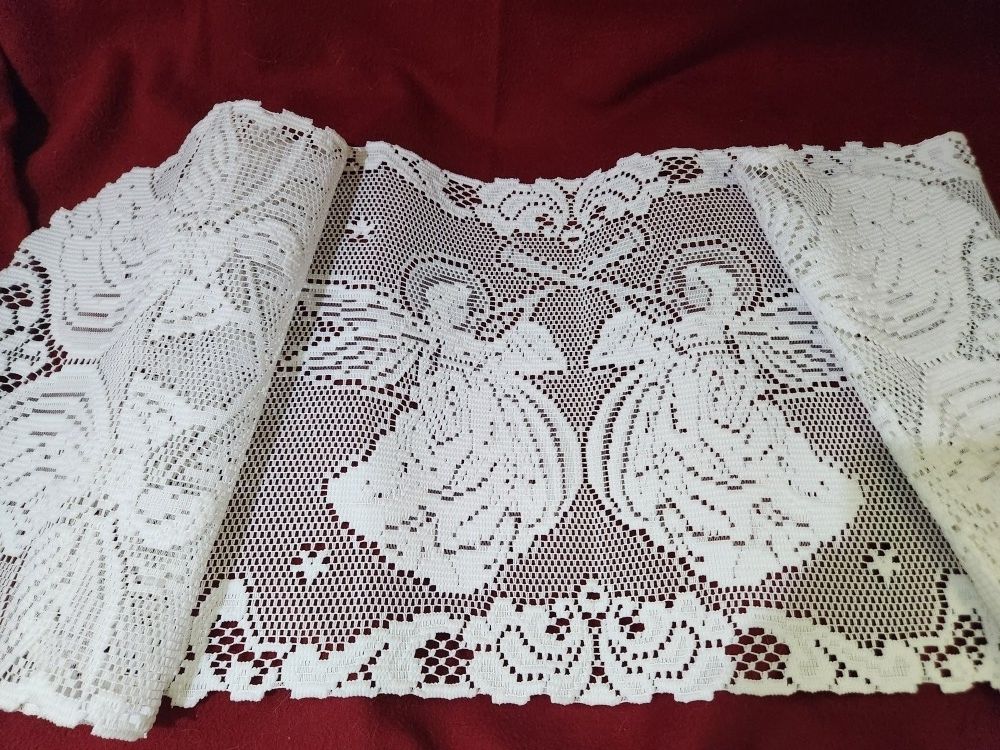 Christmas Beautiful Angel White Table Runner