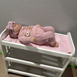 White Wooden Doll Bunk Bed