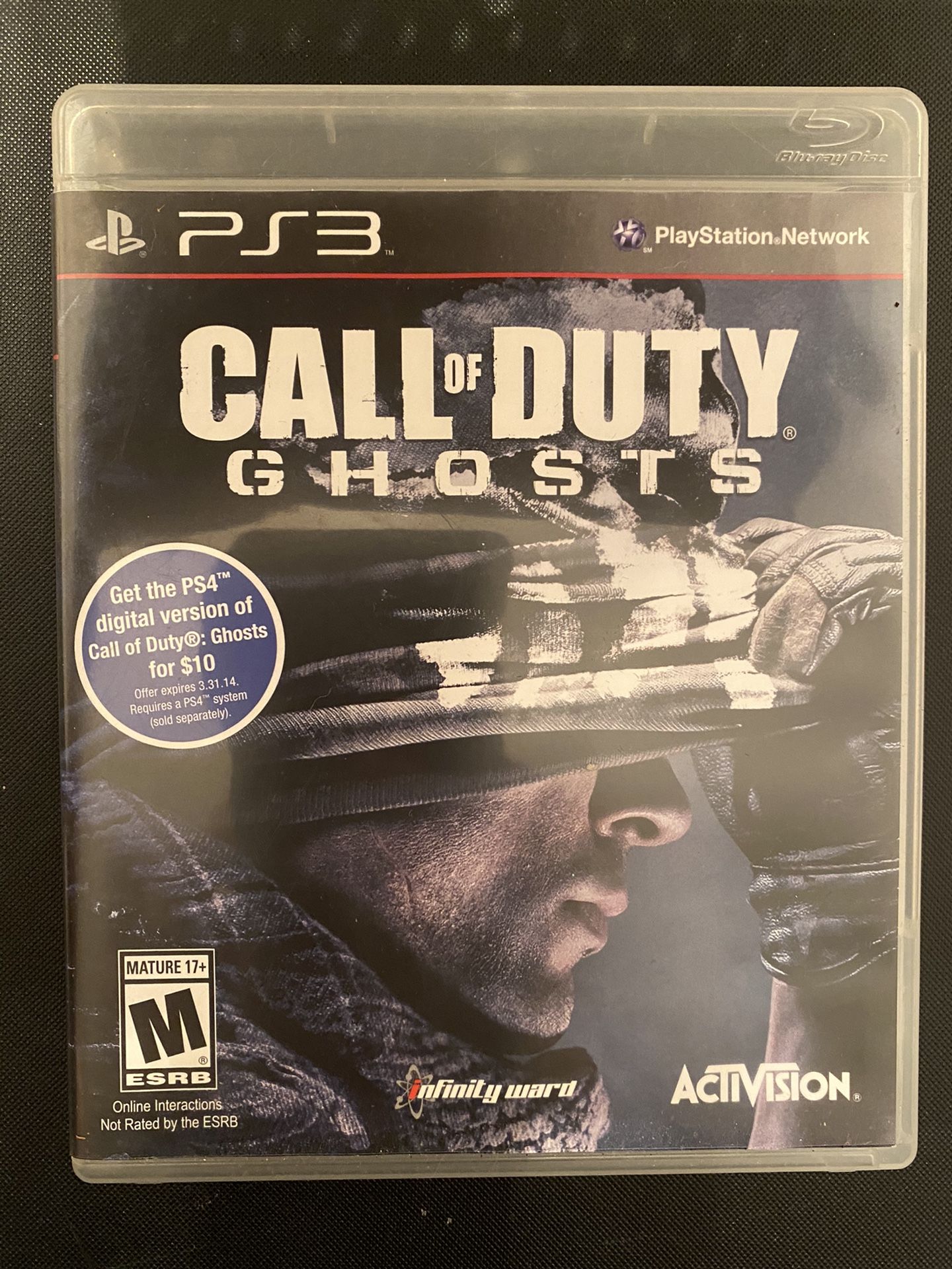 Call Of Duty Ghosts Playstation 3 PS3 Video Game
