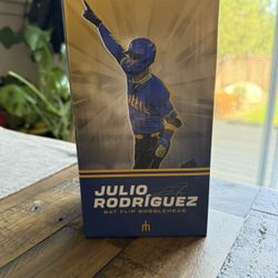Julio Rodriguez Bat Flip Bobble head NEW