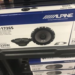 Alpine 6.5 Inch Speakers On Sale For 49.99