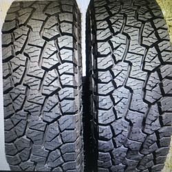  TWO TIRES- HANKOOK DYNAPRO A/T M P255 75 17 113T
