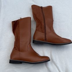 Size 3 Girls Brown Boots Old Navy 