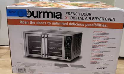 Gourmia Digital Air Fryer Toaster Oven with Single-Pull French Doors, New