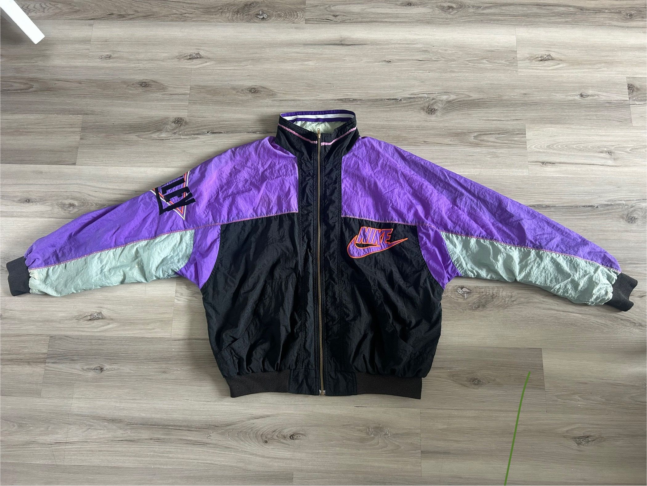 Vtg Nike Charles Barkley Embroidered The Phoenix Force Windbreaker Jacket Sz L