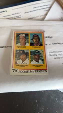 1978 Lou Whitaker Rookie Card#704!nice Shape!