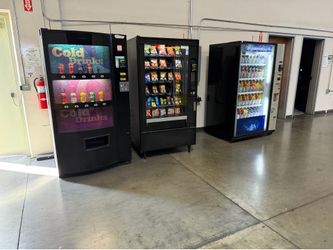 Snack and soda  ￼Vending machines