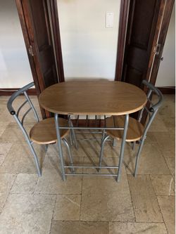 Dining table and chairs