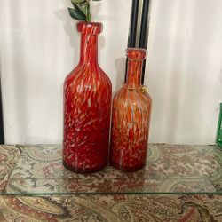 Orange Vase Set