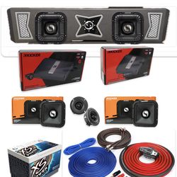 CHEVY SILVERADO GMC SIERRA 2014 to 2026 POWERFUL BASS AND VOICE PACKAGE KICKER AUDIO CUSTOM BOX