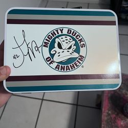 Anaheim Ducks Signed Mini Lunch Box 