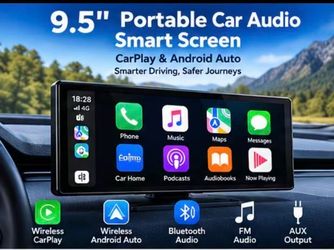 9.5” Portable CarPlay Screen
