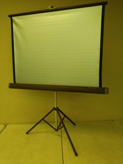 Vintage portable video projector screen