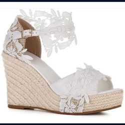 Women's Lace Wedge Heels 