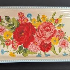 The Pioneer Woman Stoneware Sweet Rose Narrow Platter Serving Tray just $5 