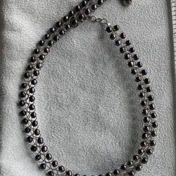Sterling Clasp Choker Wired Pearl Necklace