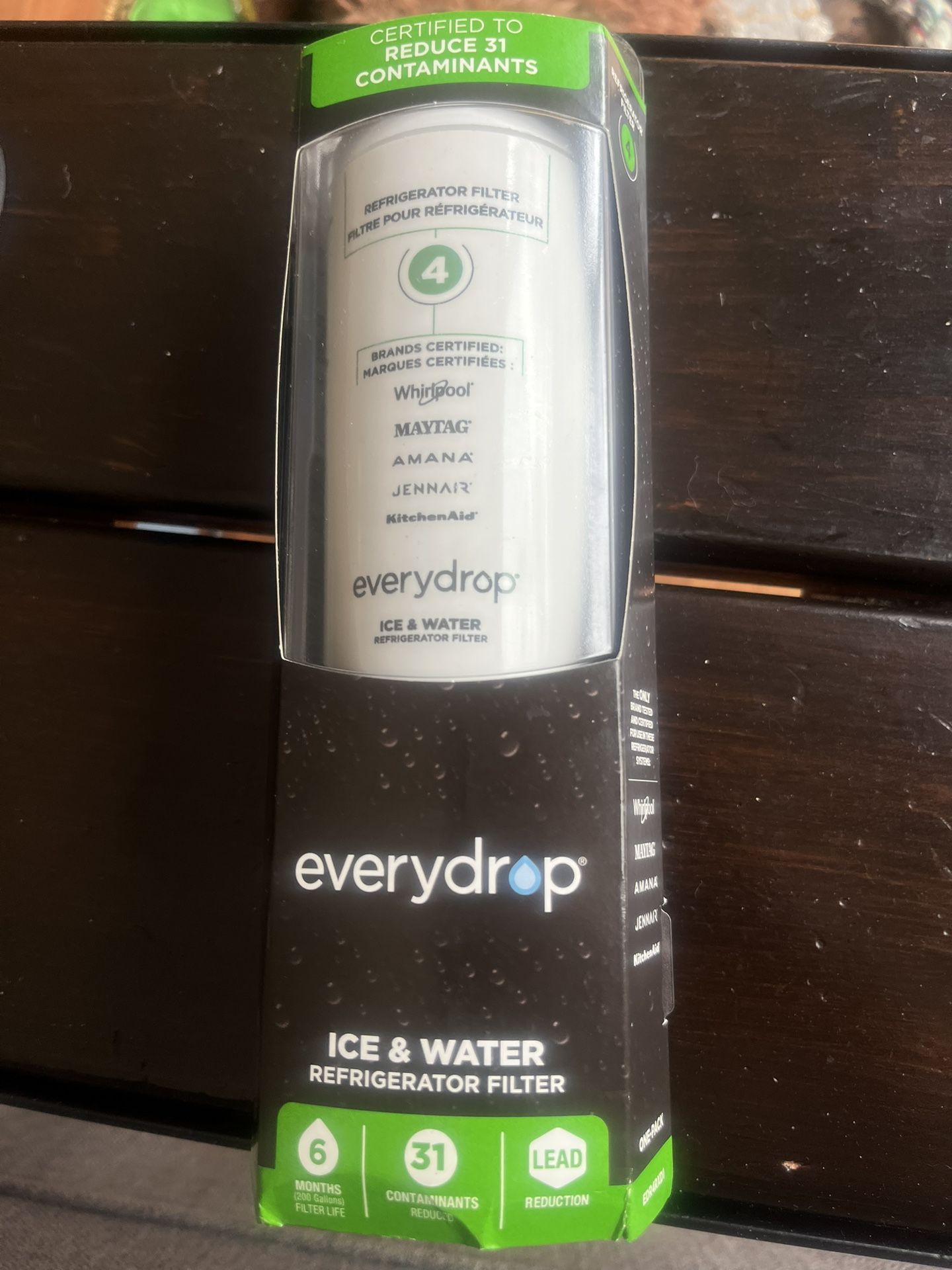 Everdrop Whirlpool Fridge Water Filter Model EDR4RXD1
