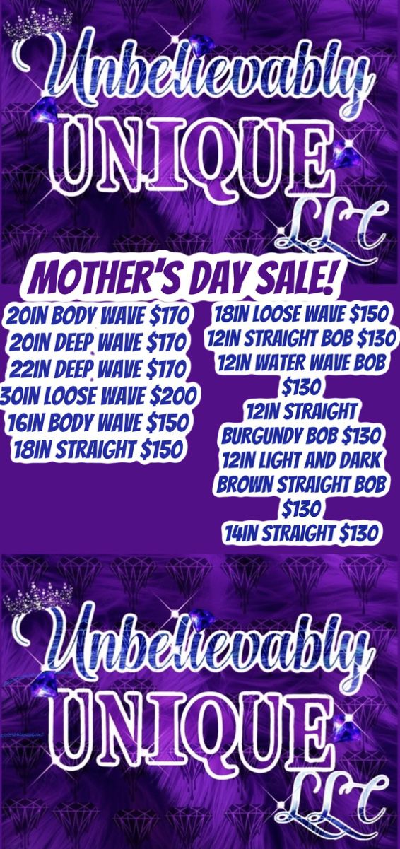 Mother’s Day Wig Sale! 13x4 Frontal Wigs And Pre-plucked. Also Comes With Free Accessories!