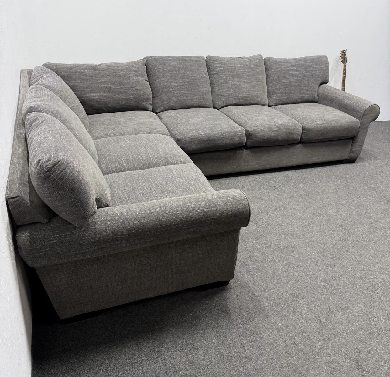 Gray Sectional Couch Oversized - Deep Seats - Excellent condition - We Deliver.