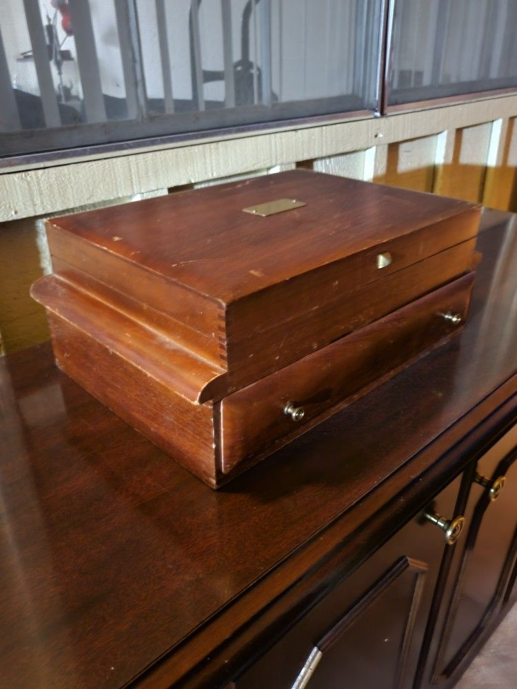 Antique Silverware Chest Stash Box