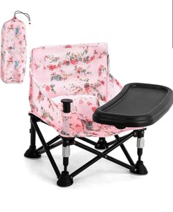 Toddler Foldable Travel Booster Seat Chair