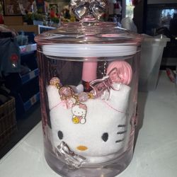 Pink Bow Jar With HK 