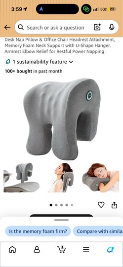 Desk Nap Pillow & Office Chair Headrest
