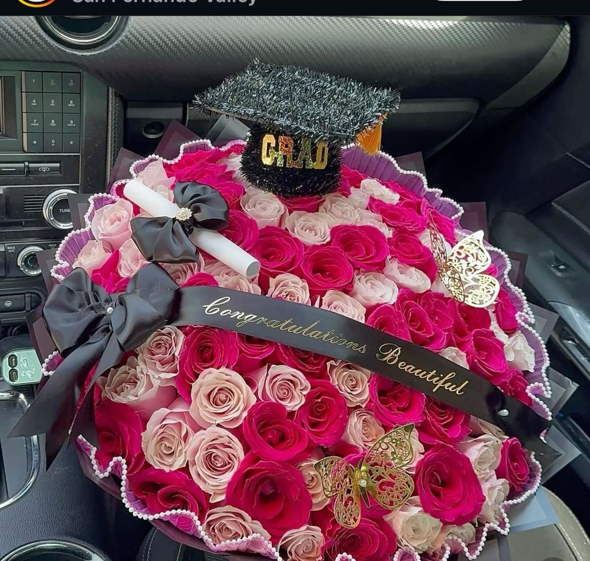 Pink Grad Bouquet/Ramo