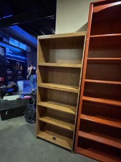 Light brown book shelf