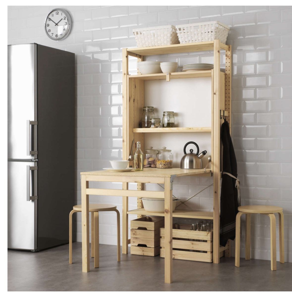 Ivar IKEA Shelf With Folding Table
