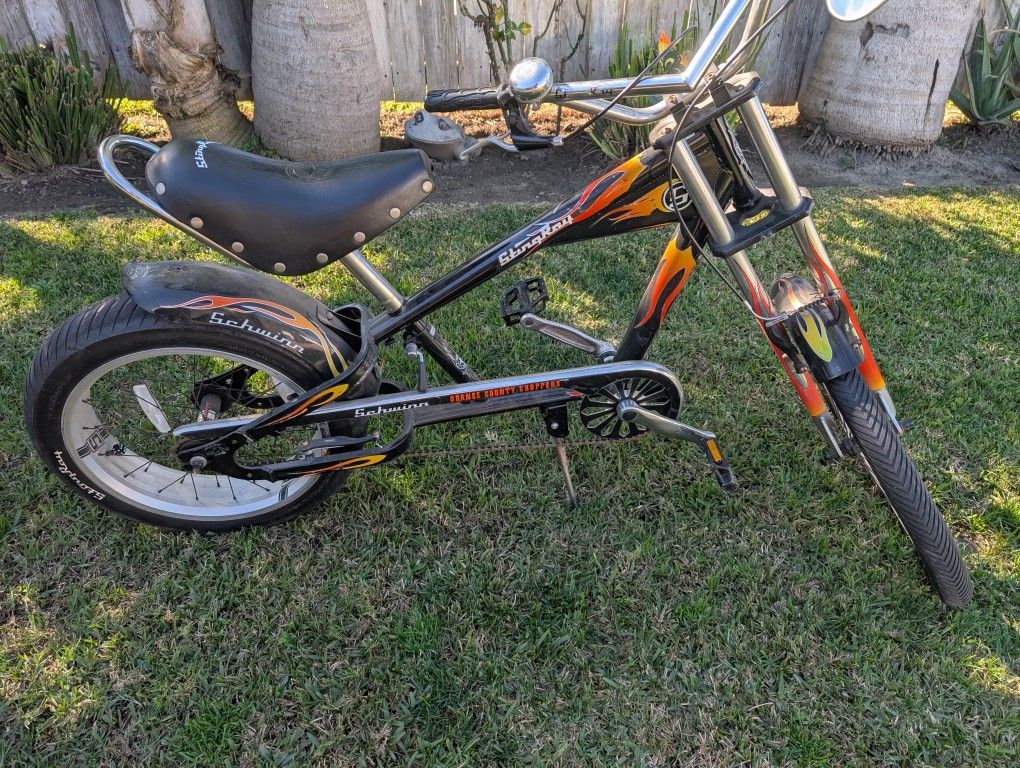 schwinn orange county chopper stingray bicycle value custom built edition Voltaire Cycles Verona Schwinn Stingray "orange County Chopper"