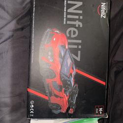 New NIFELIZ Street Super Sports Car  Building Bricks Red Model 1182 Piece Set