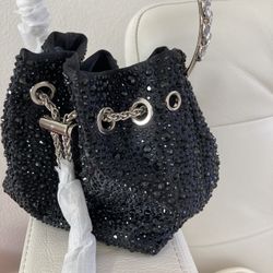 Cute Rhinestone Purses/black