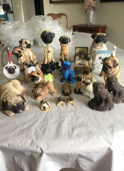 Collectible Pug Figurines & mats