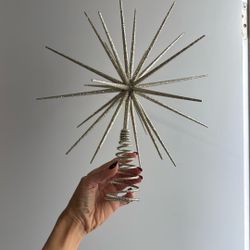 Glitter Star Tree Topper by CRATE&BARREL