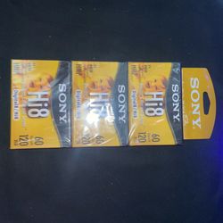 Sony Digital Hi8 Bundle Of 3 Sealed New