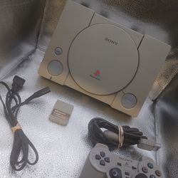 Sony PlayStation 1 PS1 SCPH-7501 Console W/pwr Cable & 1 Controller Tested 