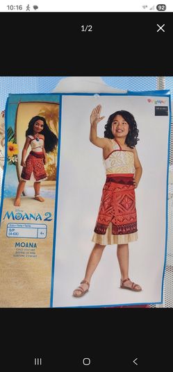 Moana Costume Size S/P (4-6X)