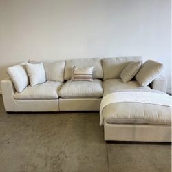 RH Style Cloud Sectional Sofa Modular Couch For Living Room